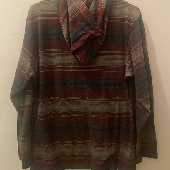 Striped Multi-Color Pullover Sweatshirt - Picture 3 of 4